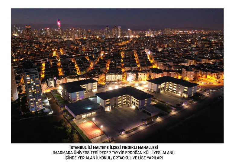TOKİ-MALTEPE RECEP TAYYİP ERDOĞAN KÜLLİYESİ İLKOKUL-ORTAOKUL VE LİSE İNŞAATLARI